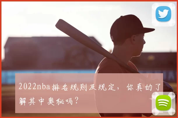 2022nba排名规则及规定,你真的了解其中奥秘吗?