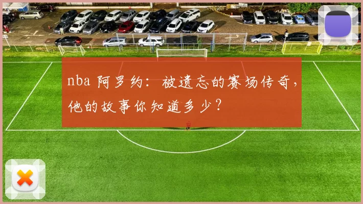 nba 阿罗约:被遗忘的赛场传奇,他的故事你知道多少?