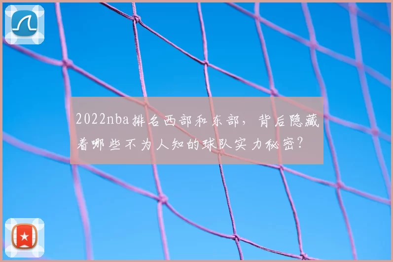 2022nba排名西部和东部,背后隐藏着哪些不为人知的球队实力秘密?